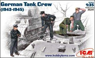 ICM 1/35 WWII German Tank Crew (4) Kit