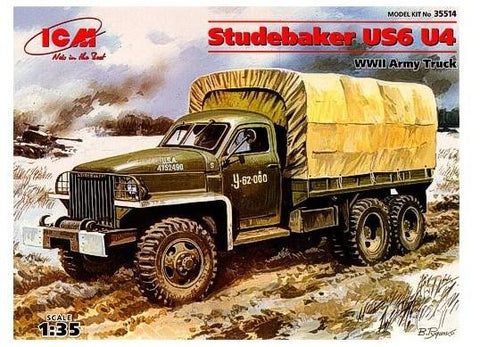 ICM 1/35 WWII Studebaker US6 U4 Army Truck Kit