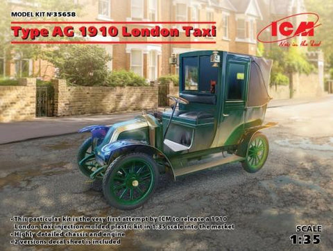 ICM Military 1/35 1910 Type AG London Taxi (New Tool) Kit