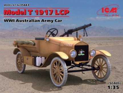 ICM Military 1/35 WWI Australian Model T 1917 LCP Army Car Kit