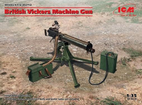 ICM Military 1/35 British Vickers Machine Gun (New Tool) Kit