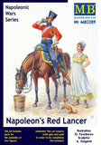 Master Box 1/32 Napoleon's Red Lancer Mounted on Horse w/Maiden Kit