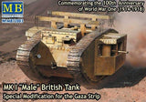 Master Box Ltd 1/72 WWI British Male Mk I Tank Modified for Gaza Strip Kit