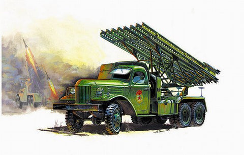Zvezda Military 1/35 WWII Soviet Rocket Launcher BM13 Katyusha Kit