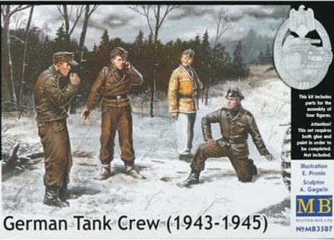 Master Box 1/35 German Tank Crew Set #1 1943-45 (4) Kit