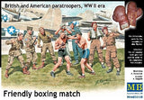 Master Box Ltd 1/35 WWII British & US Paratroopers in Friendly Boxing Match (9) Kit