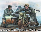 Master Box 1/35 German Motorcyclists WWII Era (4) Kit