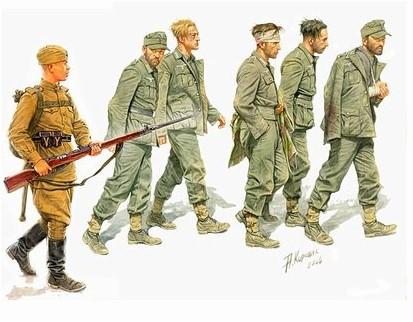 Master Box 1/35 German Captives 1944 (5 & 1 Russian Soldier) Kit
