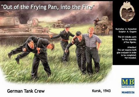 Master Box 1/35 German Tank Crew Kursk 1943 Out of the Frying Pan, into the Fire (5) Kit