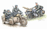 Master Box 1/35 German Motorcycle Troops on the Move (4) Kit