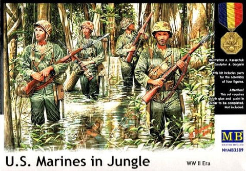 Master Box Ltd 1/35 WWII USMC in Jungle (4) Kit