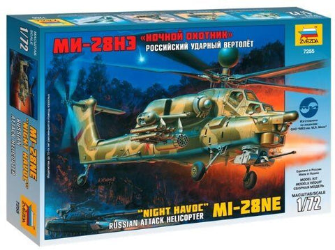 Zvezda Aircraft 1/72 Russian MI28NE Night Havoc Attack Helicopter Kit