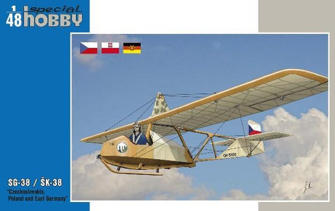 Special Hobby 1/48 SG38 Schulgleiter/SK38 Komar Glider Czechoslovakia, Poland & E. Germany Markings Kit
