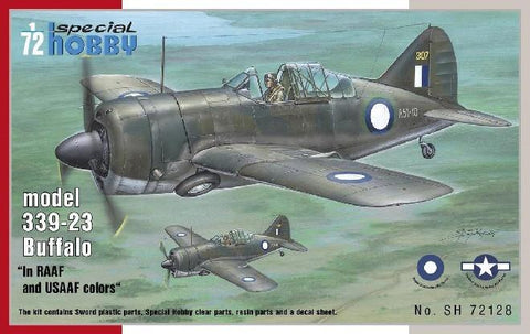 Special Hobby 1/72 Buffalo Model 339-23 in RAAF & USAAF Colors Kit