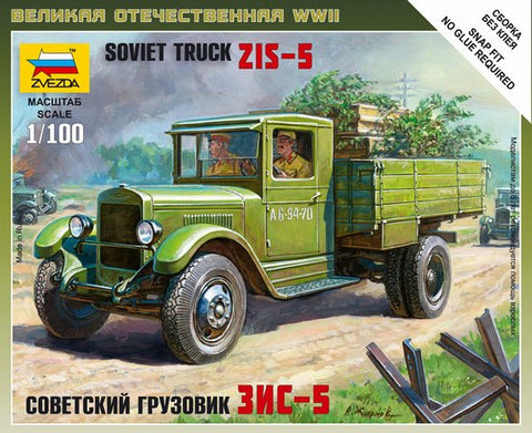 Zvezda Military 1/100 Soviet ZIS5 Truck Kit