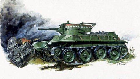 Zvezda Military 1/100 Soviet BT5 Tank Kit